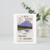 Vintages Donegal Irland für Urlaubsreisen Postkarte (Stehend Vorderseite)