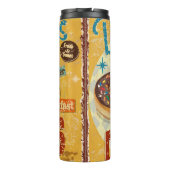 Vintages Donuts Metallschild, Vintag, Schild, Donu Thermosbecher (Rückseite)