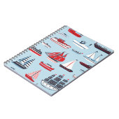 Vintages Doodle-Muster Notizblock (Linke Seite)