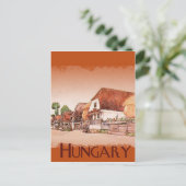 Vintages Dorf Ungarn Postkarte (Stehend Vorderseite)