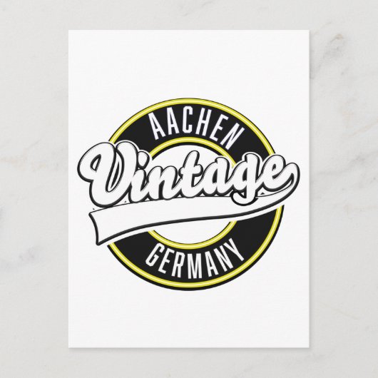 Vintages Dortmund-Logo, Postkarte (Vorderseite)