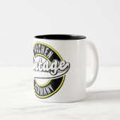 Vintages Dortmund-Logo, Zwei-Tone-Kaffee-Tasse Zweifarbige Tasse (VorderseiteRechts)