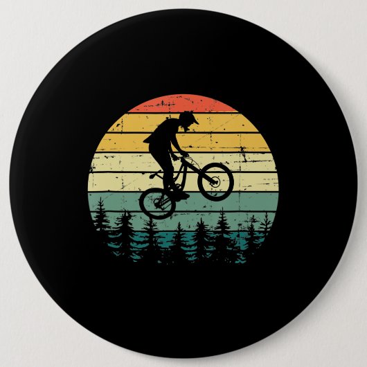 Vintages Downhill MTB Mountainbike Button (Vorderseite)