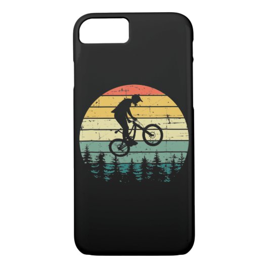 Vintages Downhill MTB Mountainbike Case-Mate iPhone Hülle (Rückseite)