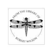 Vintages Drachenbuch aus der Bibliothek von Gummistempel (Prägung)