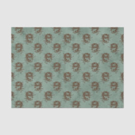 Vintages Drachenmuster Seidenpapier