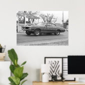 Vintages Drag Racing - 1970 Olds 442 Chesrown Poster (Heimbüro)