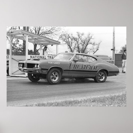 Vintages Drag Racing - 1970 Olds 442 Chesrown Poster (Vorne)