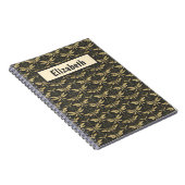 Vintages Dragonfly-Muster Personalisiert Notizblock (Rechte Seite)