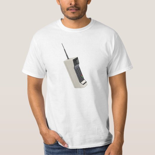 Vintages drahtloses zelluläres Telefon T-Shirt (Vorderseite)