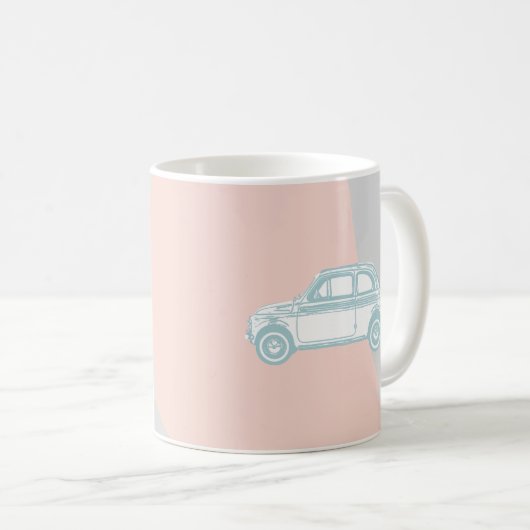 Vintages Dream-Auto Kaffeetasse (VorderseiteRechts)