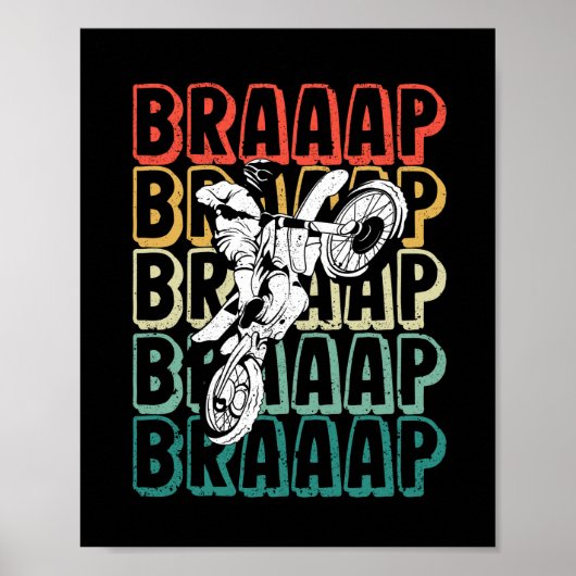 Vintages Dreck-Rad Retro-Rad Poster (Vorne)