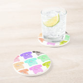 Vintages Drehskalatelefon Untersetzer (Seite)