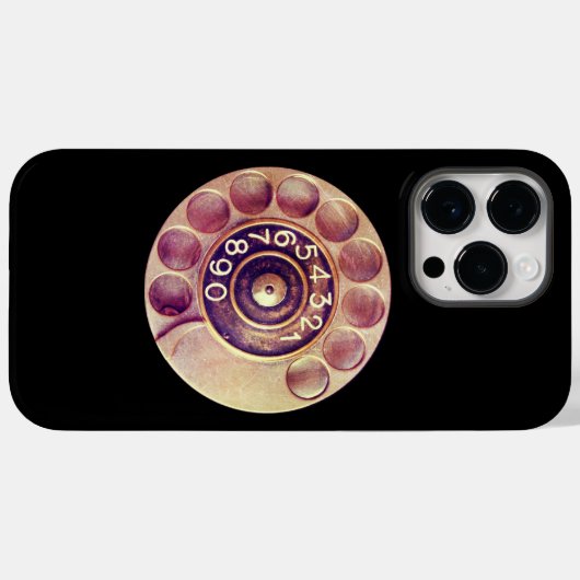 Vintages Drehtelefon Case-Mate iPhone Hülle (Rückseite (Horizontal))