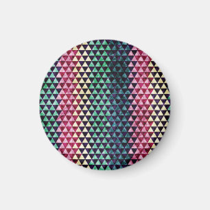 Vintages Dreieck Geometrisches Nahtloses Muster Magnet