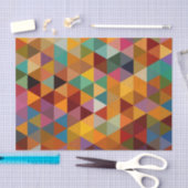 Vintages Dreieck-Muster Hintergrund Seidenpapier (Handwerk)