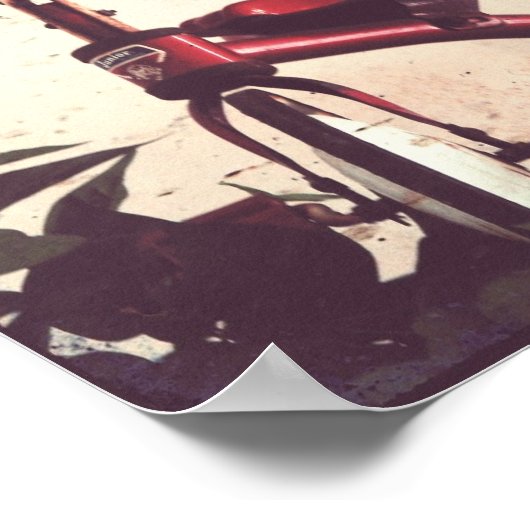 Vintages Dreirad Poster (Ecke)