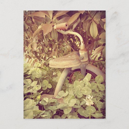 Vintages Dreirad Postkarte (Vorderseite)