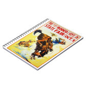 Vintages Dreißigerjahre Rodeo-Plakat wieder Notizblock (Linke Seite)