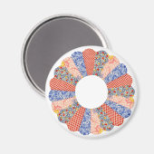 Vintages Dresdplatten Quilt Magnet (Vorderseite/Rückseite)