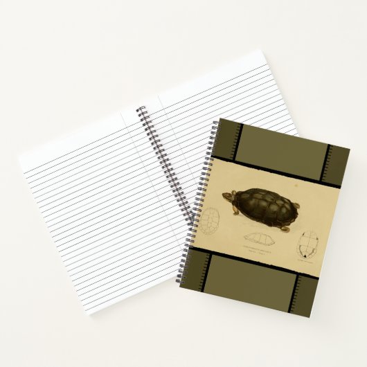 Vintages Drucken von Turtle-Notebooks Notizblock (Innenseite)