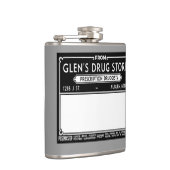 Vintages Drugstore-Label Flachmann (Rechts)