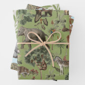 Vintages Dschungeltheater Geschenkpapier Set (Beispiel)