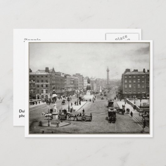 Vintages Dublin, Irland - Postkarte (Vorne/Hinten)