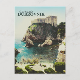 Vintages Dubrovnik Postkarte