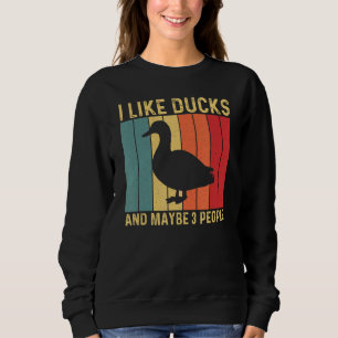 Vintages Duckdesign für Duck Men Mallard Dra Sweatshirt