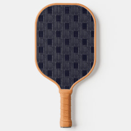Vintages dunkelblaues Grunge amerikanisches Flagge Pickleball Schläger