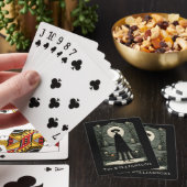 Vintages, dunkles Halloween-Tarot Inspiriert Spielkarten (In Situ)