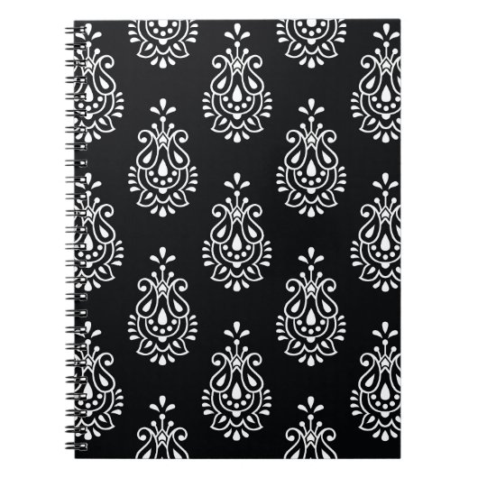 Vintages, durchgängiges, elegantes Muster. Notizblock (Vorderseite)