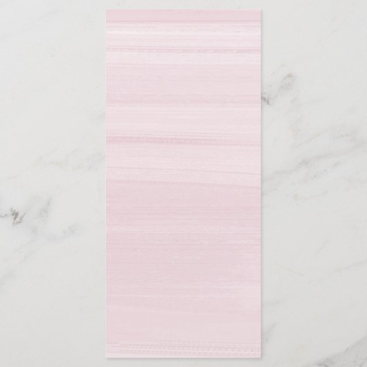 Vintages Duschen-Menü Prinzessin-Baby Menükarte (Rückseite)