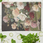 Vintages E. Hariel Rose Stillleben Geschirrtuch (Gefaltet)