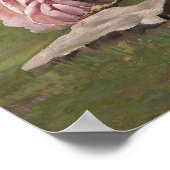 Vintages E. Hariel Rose Stillleben Poster (Ecke)