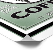 Vintages Early Bird Coffee Ad Poster (Ecke)