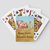 Vintages Easter-Kaninchen Spielkarten (Rückseite)