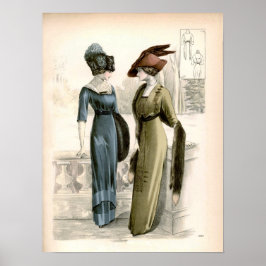Vintages Edwardian Fashion Poster