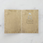 Vintages Ehezeugnis Karte (Innenseite)