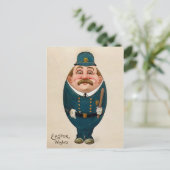 Vintages Ei Polizist Ostern Postkarte (Stehend Vorderseite)