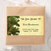 Vintages Eichenbaum-bearbeitbares Buchzeichen (Insitu)