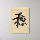 Vintages Eichenholz auf Leinwand (Vorderseite)