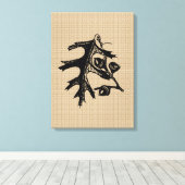 Vintages Eichenholz auf Leinwand (Insitu (Holzboden))