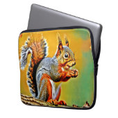 Vintages Eichhörnchen Laptopschutzhülle (Vorderseite Links)