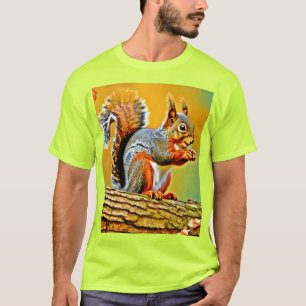 Vintages Eichhörnchen T-Shirt