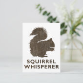 Vintages Eichhörnchen Whisperer Postkarte (Stehend Vorderseite)