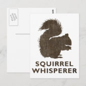Vintages Eichhörnchen Whisperer Postkarte (Vorne/Hinten)