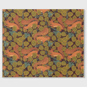 Vintages Eichhörnchenpapier Geschenkpapier (Flach)