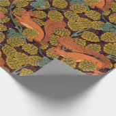 Vintages Eichhörnchenpapier Geschenkpapier (Ecke)
